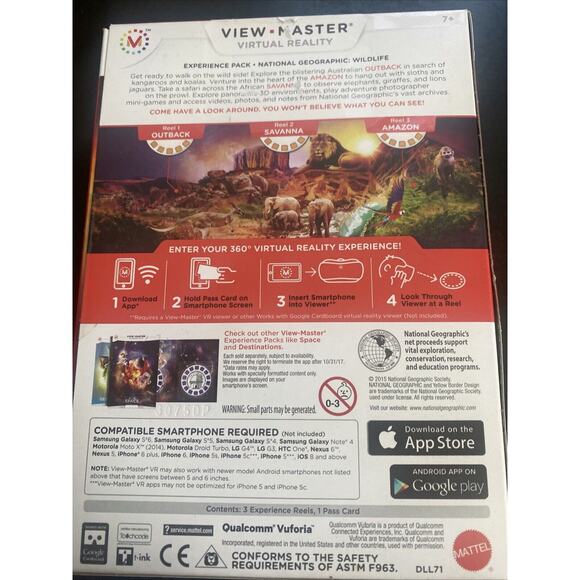 Mattel View Master Virtual Reality Wildlife VR Experience Pack Brand New - Picture 2 of 6